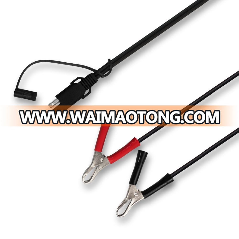 KunCan-top quality18AWG 30A SAE plug car alligator clip power battery cable